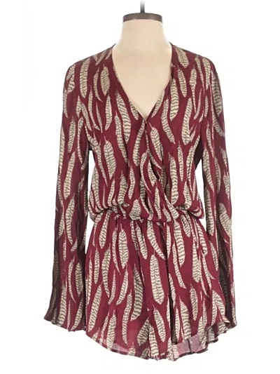 Pre-owned Blue Life Romper In Burgundy