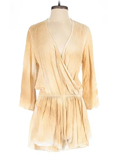 Pre-owned Blue Life Romper In Gold