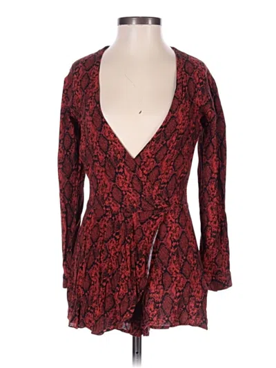 Pre-owned Blue Life Romper In Red