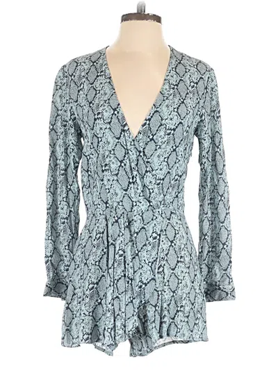 Blue Life Romper In Teal