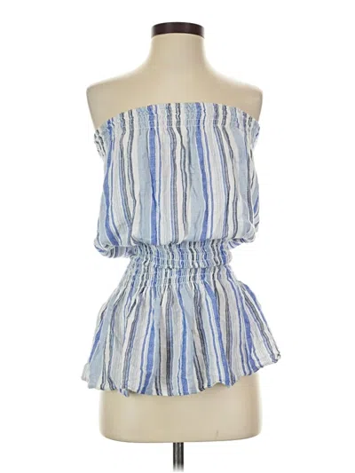 Pre-owned Blue Life Sleeveless Blouse In Blue