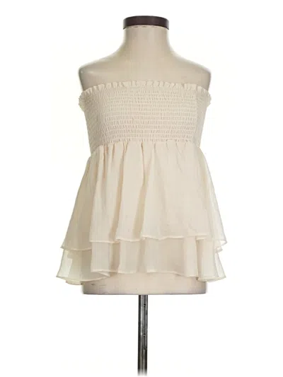 Pre-owned Blue Life Sleeveless Blouse In Ivory