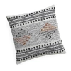 Blue Loom Indie Square Throw Pillow In White