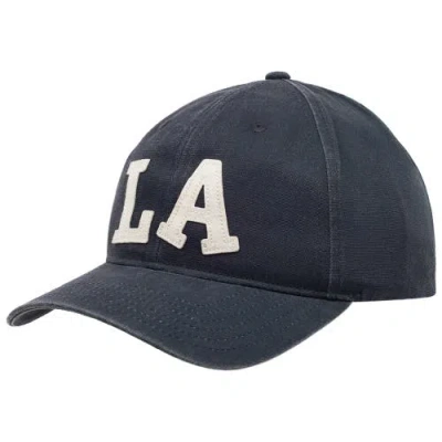 Blue Marlin La Felt Appliqué Pigment Washed Canvas Dad Cap