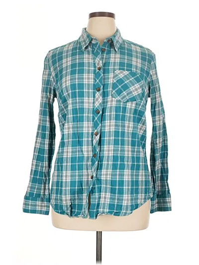 Pre-owned Blue Mountain Long Sleeve Button Down Shirt In Blue