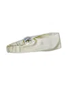 Blue Nude Women's Neutrals / White Solange Wide Headband In Ivory Silk In White