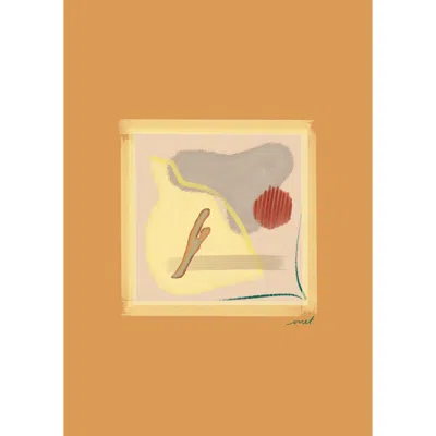 Blue Nude Yellow / Orange Un Limon En Cielo By Met Giclée Fine Art Print - Yellow & Orange In Yellow/orange