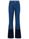 Blue Of A Kind Jeans Bicolore Blue In Blue
