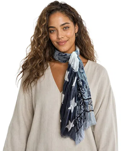 Blue Pacific Antique Flag Neckerchief In Multi