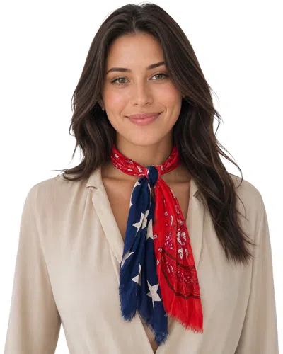Blue Pacific Antique Flag Neckerchief In Multi