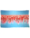 Blue Pacific Flamingos Silk-blend Print Scarf