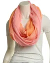 Blue Pacific Gauze Infinity Scarf In Pink