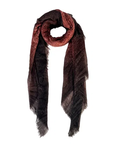 Blue Pacific Lush Dip Cashmere Scarf In Multi