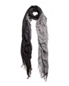 Blue Pacific Ombre Tissue Cashmere-blend Scarf In Gray