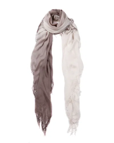 Blue Pacific Ombre Tissue Cashmere-blend Scarf In Multi