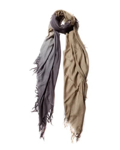 Blue Pacific Ombre Tissue Cashmere-blend Scarf