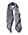 Blue Pacific Peace Silk-blend Scarf In Gray