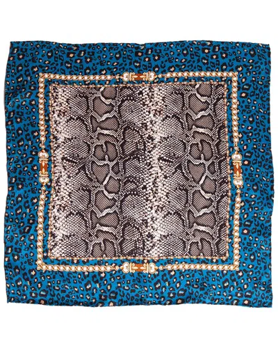 Blue Pacific Safari Silk Square Neckerchief