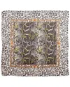 Blue Pacific Safari Silk Square Neckerchief In Animal Print