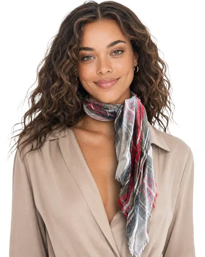 Blue Pacific Scottish Plaid Cashmere-blend Neckerchief In Multi