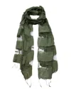 Blue Pacific Silk-blend Scarf In Green