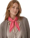 Blue Pacific Solid Cashmere-blend Neckerchief In Pink