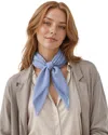 Blue Pacific Solid Cashmere-blend Neckerchief In Blue