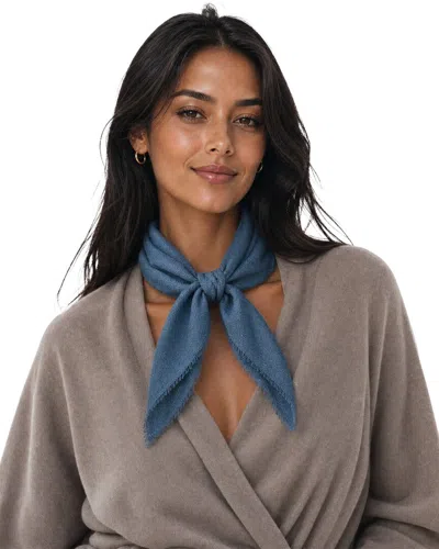BLUE PACIFIC BLUE PACIFIC SOLID CASHMERE-BLEND NECKERCHIEF