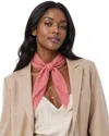 Blue Pacific Solid Cashmere-blend Neckerchief In Pink