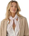 Blue Pacific Solid Cashmere-blend Neckerchief In Pink