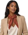 Blue Pacific Solid Cashmere-blend Neckerchief In Red