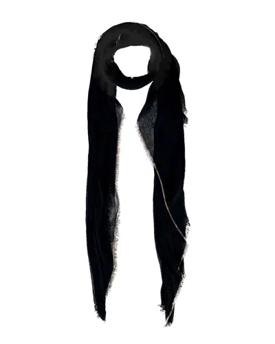 Blue Pacific Specialty Metal Cashmere-blend Scarf In Black
