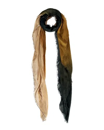 Blue Pacific Specialty Metal Cashmere-blend Scarf In Brown