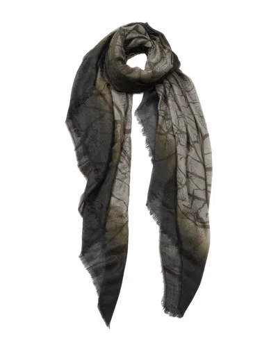 Blue Pacific Specialty Metal Cashmere-blend Scarf In Black