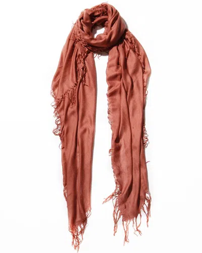 Blue Pacific Tissue Cashmere-blend Scarf In Brown