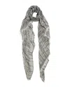 Blue Pacific Turkish Skinny Stripe Linen-blend Scarf