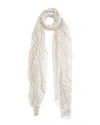 Blue Pacific Turkish Skinny Stripe Linen-blend Scarf
