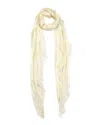 Blue Pacific Turkish Stripe Linen-blend Scarf In Yellow