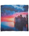 Blue Pacific Vintage Artisan Castle Scarf In Blue