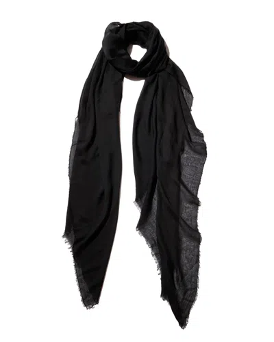 Blue Pacific Vintage Cashmere-blend Scarf In Black