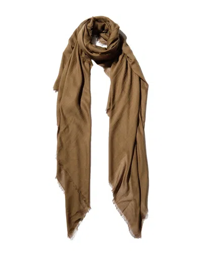 Blue Pacific Vintage Cashmere-blend Scarf In Brown