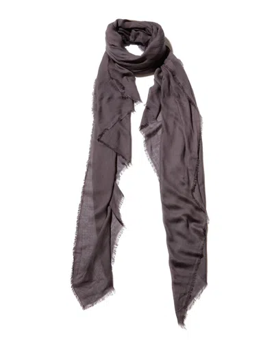 Blue Pacific Vintage Cashmere-blend Scarf In Gray