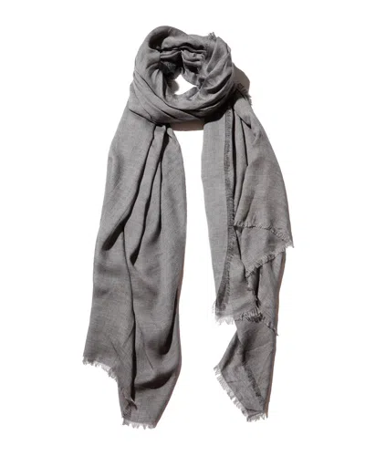Blue Pacific Vintage Cashmere-blend Scarf In Gray