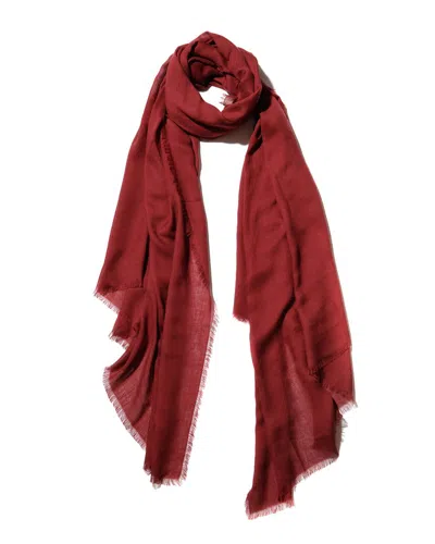 Blue Pacific Vintage Cashmere-blend Scarf In Red