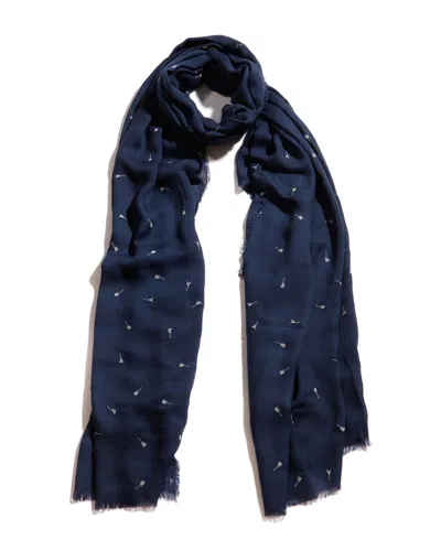 Blue Pacific Vintage Icon Guitars Cashmere-blend Scarf
