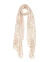 Blue Pacific Vintage Paisley Print Cashmere-blend Scarf In Brown