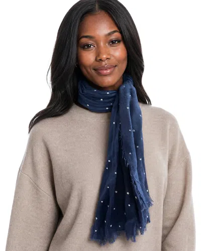 Blue Pacific Vintage Stars Cashmere-blend Neckerchief In Multi
