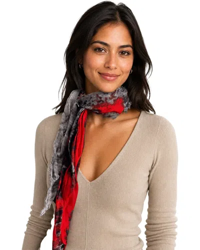 Blue Pacific Watercolor Cashmere-blend Neckerchief In Multi