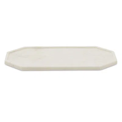 Blue Pheasant Aila Serving Tray In White