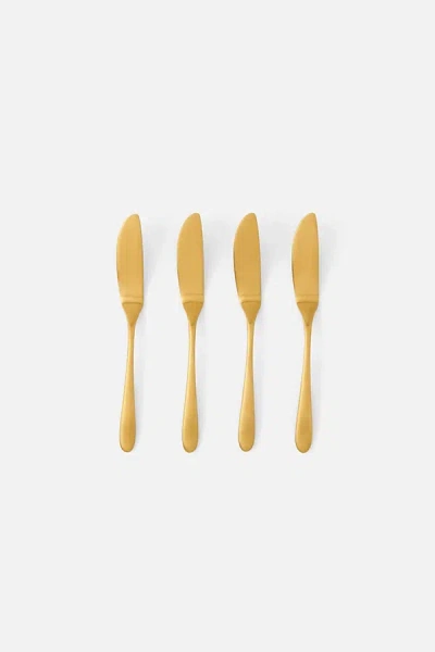Blue Pheasant Alba Cheese Spreaders In Yellow